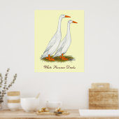White Runner Ducks Poster (Keuken)