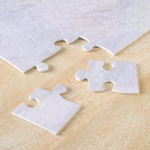 White Running Horse Jigzaag Puzzle Painting Legpuzzel (Zijkant)