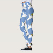 White Running Scotties Your Background Color Leggings (Links)