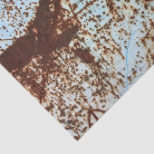 White Rusted Metal Corrosion Pattern Tissuepapier (Detail)