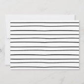 White Rustic Hand Lettering Happy Vaderdag Kaart (Achterkant)