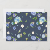 White Rustic Whimsical Script Floral Foto Save The Date (Achterkant)