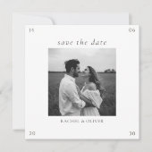 White & Sage | Chic Floral Wedding  Save The Date (Voorkant)