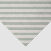 White Sage Green Diagonal Striped Tissuepapier (Detail)