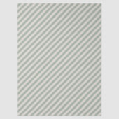 White Sage Green Diagonal Striped Tissuepapier (Voorkant)