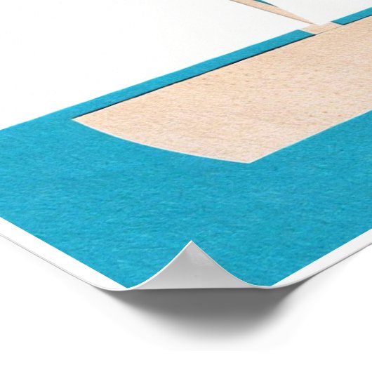 White Sailboat Poster (Hoek)