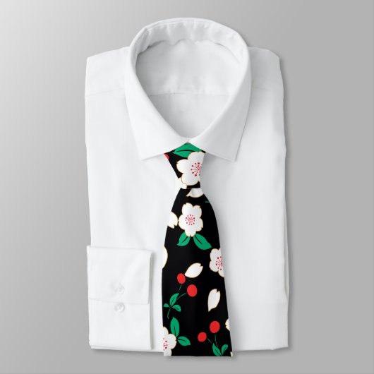 White Sakura Japans Floral Kimono Stropdas (Gebonden)