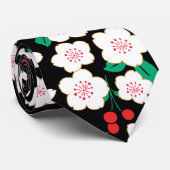 White Sakura Japans Floral Kimono Stropdas (Opgerold)