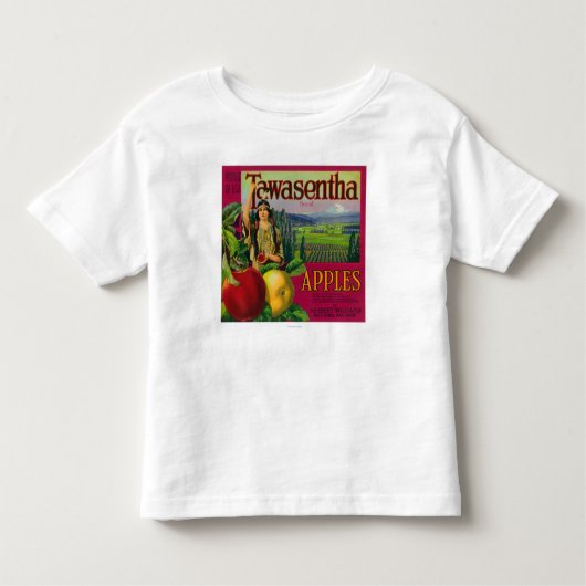 White Salmon, Washington - Tawasentha Apple Labe Kinder Shirts (Voorkant)