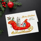 White Samoyed Dog-draagtas voor kerstkleppen