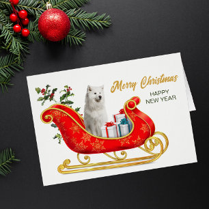 White Samoyed Dog-draagtas voor kerstkleppen