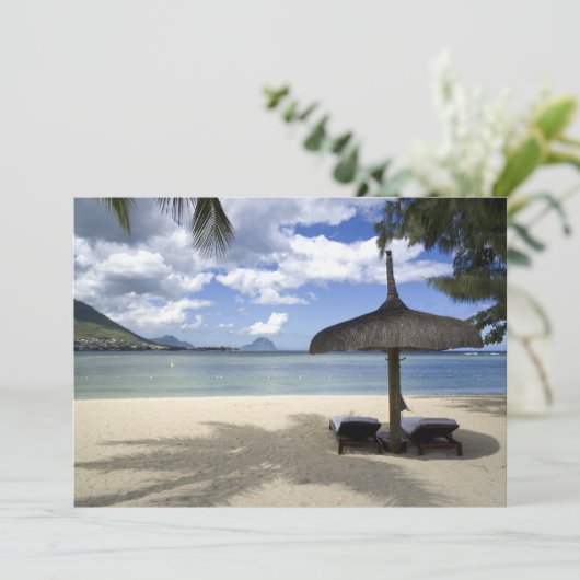 White Sand Beach and Umbrella (Staand voorkant)