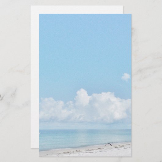White Sand Beach Briefpapier (Voorkant / Achterkant)