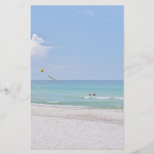 White Sand Beach Briefpapier (Voorkant)