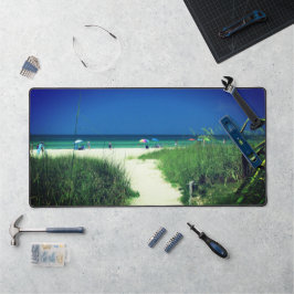 White Sand Beach Desk Mat