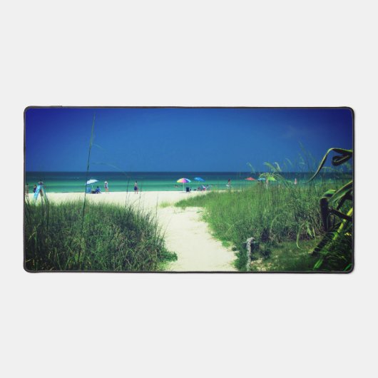 White Sand Beach Desk Mat (Voorkant)