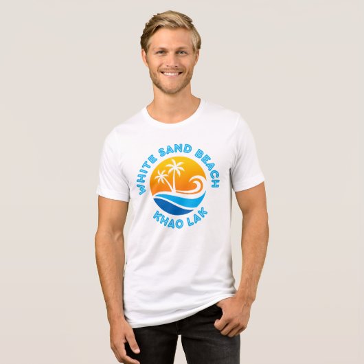 WHITE SAND BEACH-KHAO LAK Tri-Blend SHIRT (Voorkant volledig)
