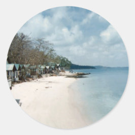 White Sand Beach Thailand Ronde Sticker