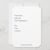 White Sand Beach-uitnodigingen Kaart (Achterkant)