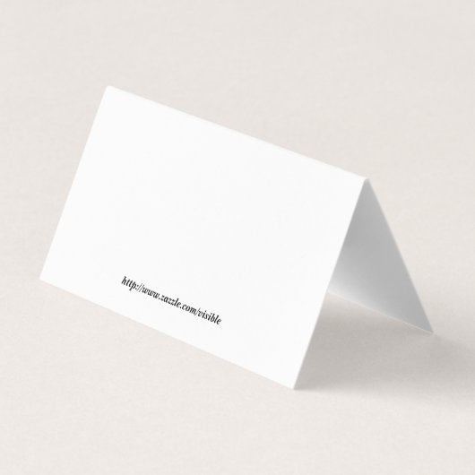 White Sand Beach Visitekaartje (Achterkant)