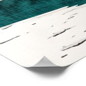 White Sand Beach with Palm Trees Ai Art Poster (Hoek)