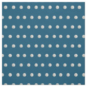 White Sand Dollar Pattern Navy Blue Fabric Stof (Swatch)