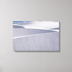White Sand Dunes under Blue Sky Canvas Afdruk