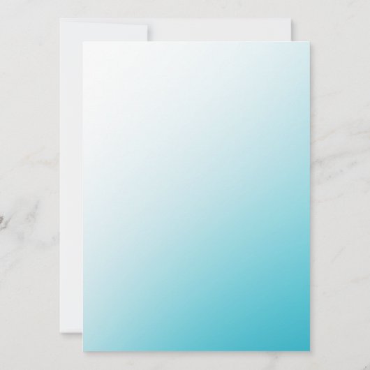 White Sands Beach Palmboom Save the Date (Achterkant)