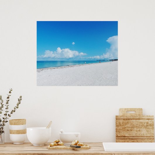 White Sands Beach Poster (Keuken)