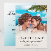 White Sands Beach VRAAG ME OM JE FOTO TE PHOTOSHOP Save The Date (Voorkant / Achterkant)