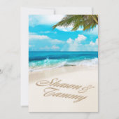 White Sands Beach: VRAAG ME OM NAMEN IN HET ZAND T Kaart (Voorkant)