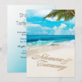 White Sands Beach: VRAAG ME OM NAMEN IN HET ZAND T Kaart (Voorkant / Achterkant)