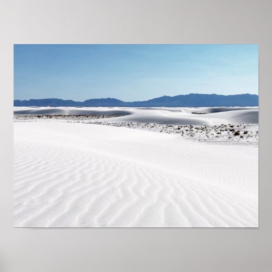 White Sands Blue Sky New Mexico Poster (Voorkant)