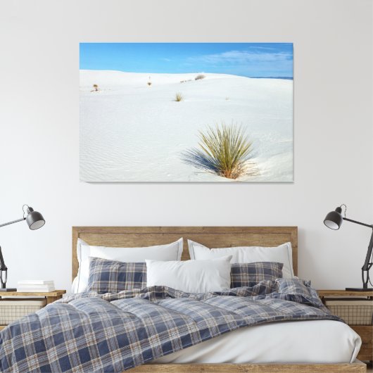 White Sands Desert Canvas Afdruk (Insitu (Slaapkamer))