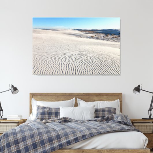 White Sands Dunes Canvas Afdruk (Insitu (Slaapkamer))