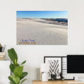 White Sands Dunes Poster (Thuiskantoor)