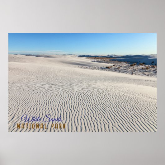 White Sands Dunes Poster (Voorkant)