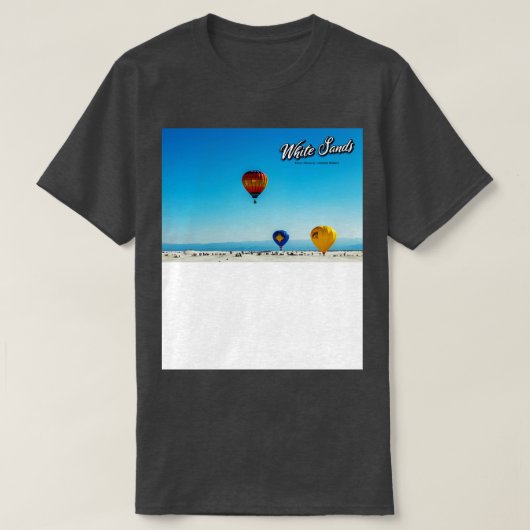 White Sands Hete Luchtballon Uitnodiging 21 T-shirt (Design voorkant)