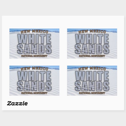White Sands Nationaal Monument Stickers (Vel)
