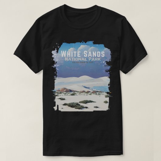 White Sands Nationaal Park New Mexico T-shirt (Design voorkant)