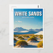 White Sands Nationaal Park Souvenir Briefkaart (Voorkant / Achterkant)