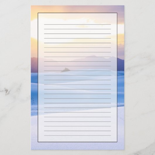 White Sands National Monument 3 Briefpapier (Voorkant)