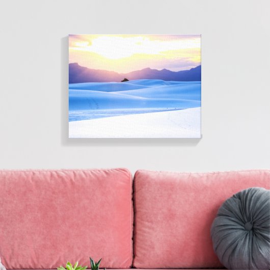 White Sands National Monument 3 Canvas Afdruk (Insitu (Woonkamer))