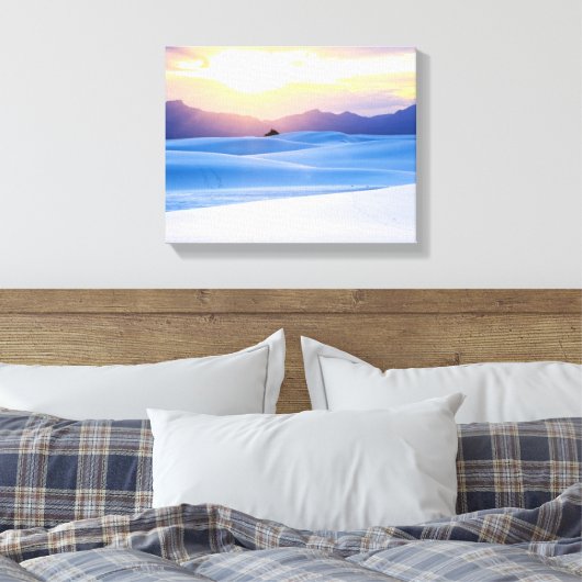 White Sands National Monument 3 Canvas Afdruk (Insitu (Slaapkamer))