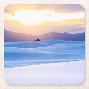 White Sands National Monument 3 Kartonnen Onderzetters