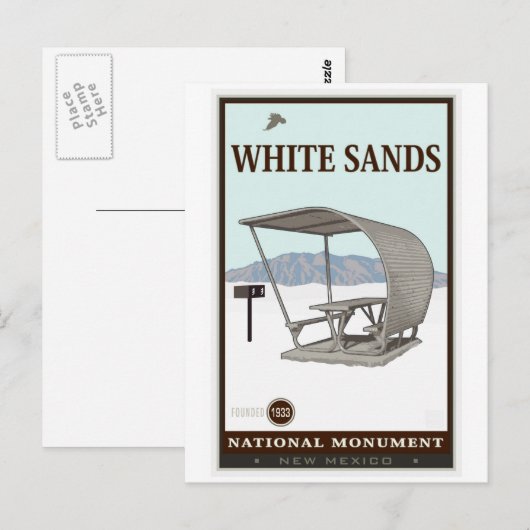 White Sands National Monument 4 Briefkaart (Voorkant / Achterkant)