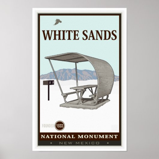 White Sands National Monument 4 Poster (Voorkant)