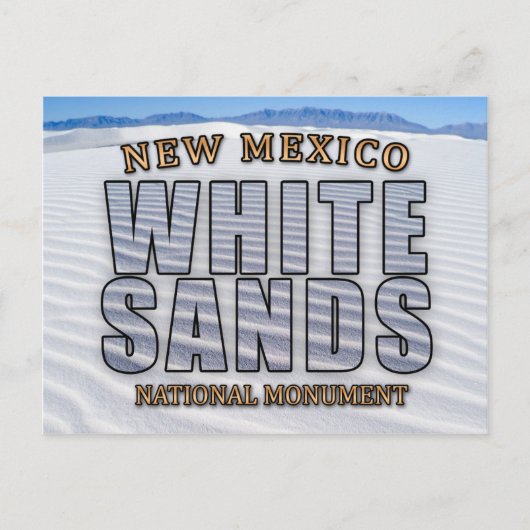 White Sands National Monument Briefkaart (Voorkant)