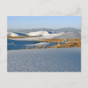 White Sands National Monument, dwarse duinen Briefkaart