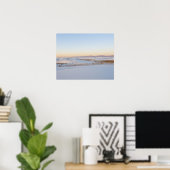 White Sands National Monument, dwarse duinen Poster (Thuiskantoor)